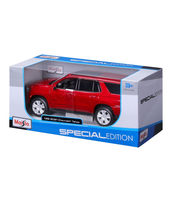 Maisto 1:26 2021 Chevrolet Tahoe Model Araba 31533 - Metalik Kırmızı
