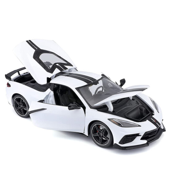 Maisto 1/24 2020 Chevrolet Corvette Stingray Coupe - Beyaz
