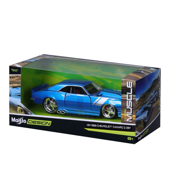 Maisto 1:24 1968 Chevrolet Camaro Z/28 Model Araba 32508 - Mavi