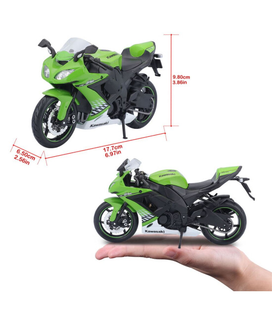 Maisto 1:12 Kawasaki Ninja ZX-10R Model Motor 34101