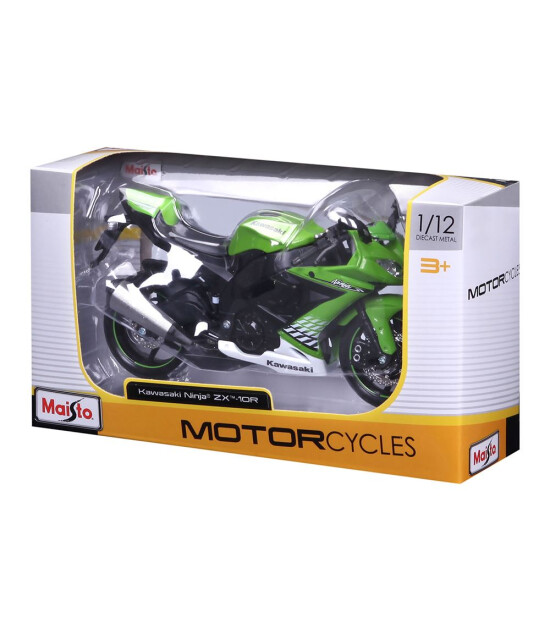 Maisto 1:12 Kawasaki Ninja ZX-10R Model Motor 34101