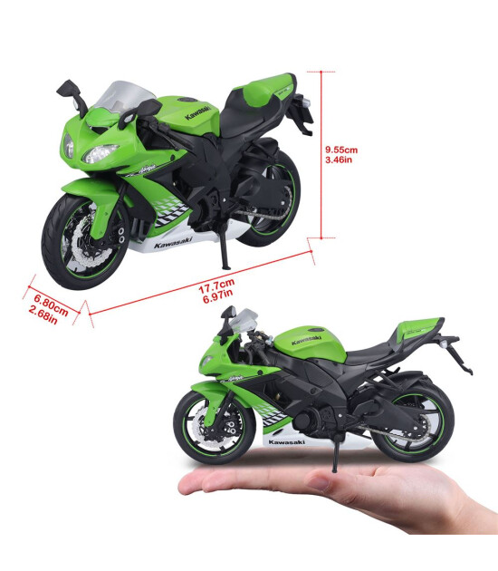 Maisto 1:18 Kawasaki Ninja ZX-10R Model Motor 39025-05