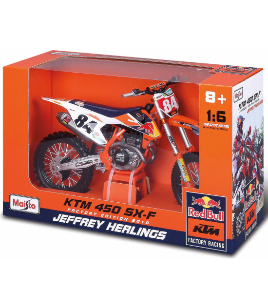 Maisto Model Motosiklet Factory Edition // Red Bull KTM 450 SX-F (2018)