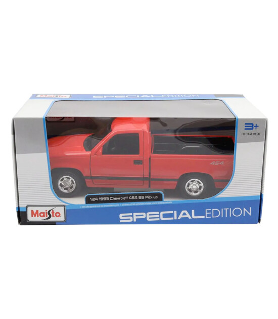 Maisto Model Araba Chevrolet 454 SS Pick-Up (1993) // Kırmızı