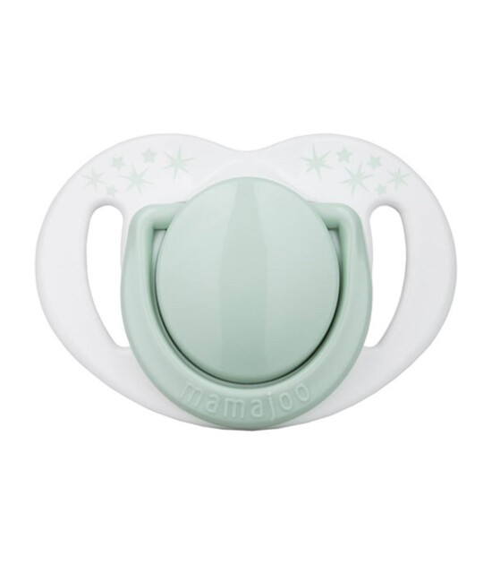Mamajoo Silikon Ortodondik Emzik  - İkili ve Kutulu Set (6 Ay+) // Powder Green