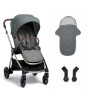 Mamas & Papas Strada Cosmo Travel Bebek Arabası // Grey Melange - Black