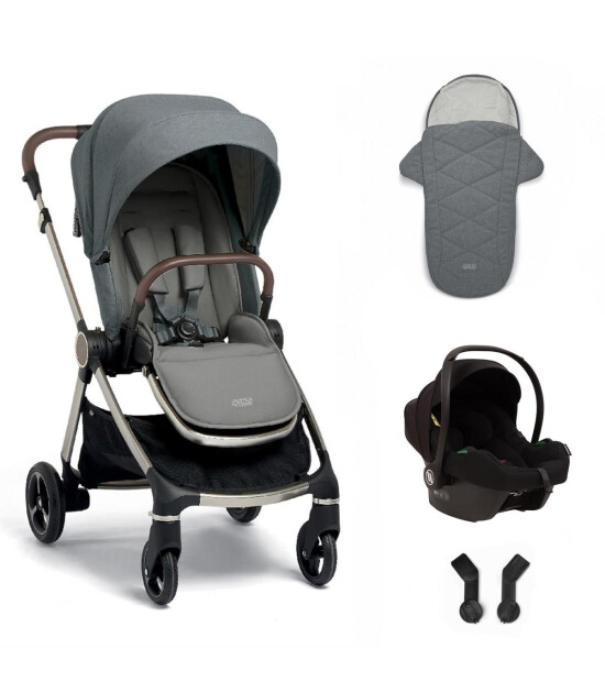 Mamas & Papas Strada Cosmo Travel Bebek Arabası // Grey Melange - Black