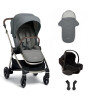 Mamas & Papas Strada Cosmo Travel Bebek Arabası // Grey Melange - Black