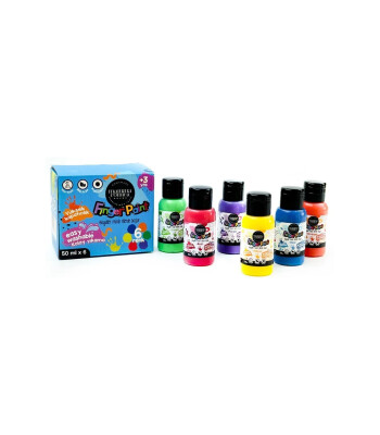 Mammacomicadough Yıkanabilir Parmak Boyası (50 ml) // 6 Renk
