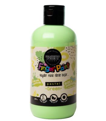 Mammacomicadough Yıkanabilir Parmak Boyası (250 ml) // Pastel Yeşil