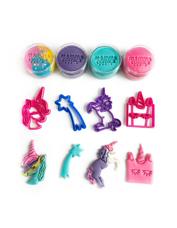 Mammacomicadough Oyun Hamur ve Kalıp Seti - Baby Unicorn