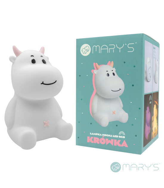 Mary's Led Gece Lambası // Cow (Pembe)