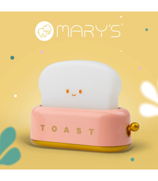 Mary's Led Gece Lambası // Toaster (Pembe)