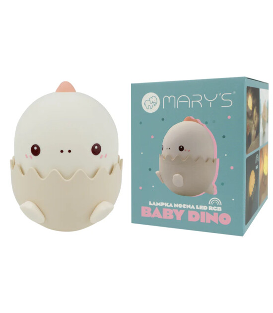 Mary's Led Gece Lambası // Baby Dino (Pembe)