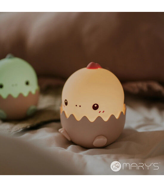 Mary's Led Gece Lambası // Baby Dino (Pembe)