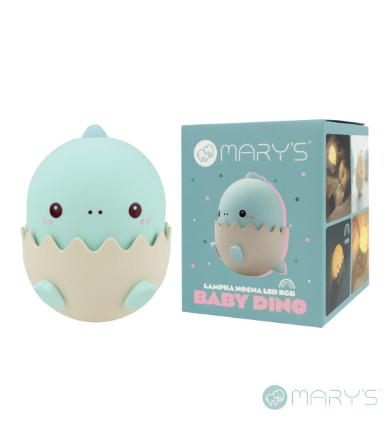 Mary's Led Gece Lambası // Baby Dino (Mavi)