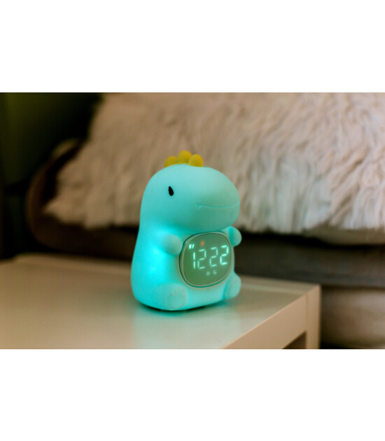 Mary's RGB LED Gece Lambası ve &Ccedil;alar Saat // Dino