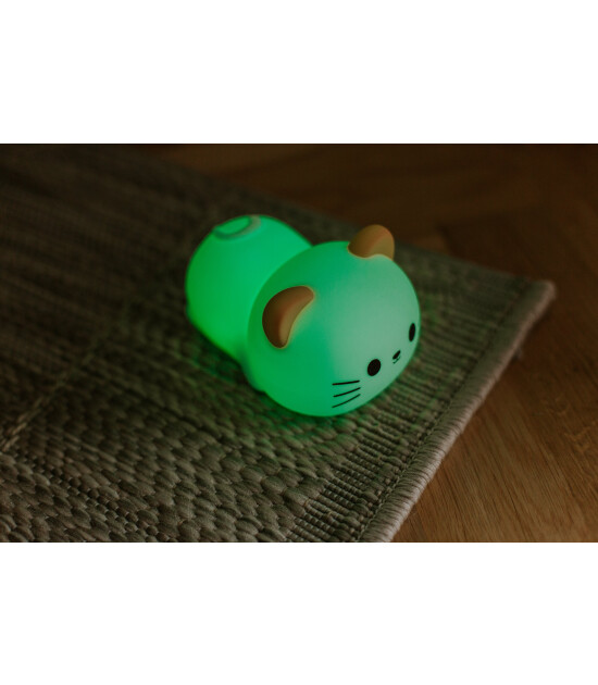 Mary's RGB Led Gece Lambası ve &Ccedil;alar Saat // Sweet Kitty