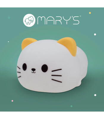 Mary's RGB Led Gece Lambası ve Çalar Saat // Sweet Kitty