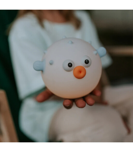 Mary's Led Gece Lambası // Puffer Fish (Mavi)