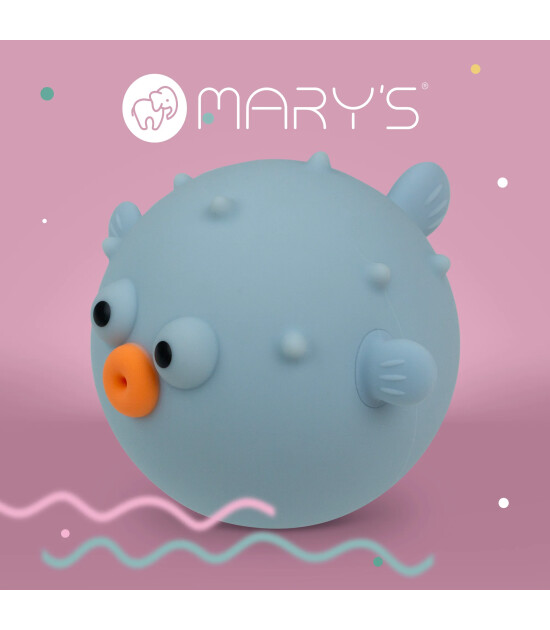 Mary's Led Gece Lambası // Puffer Fish (Mavi)