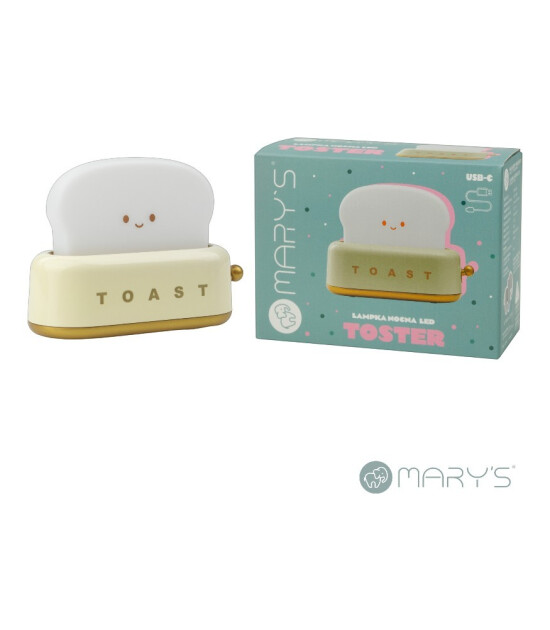 Mary's Led Gece Lambası // Toaster (Sarı)