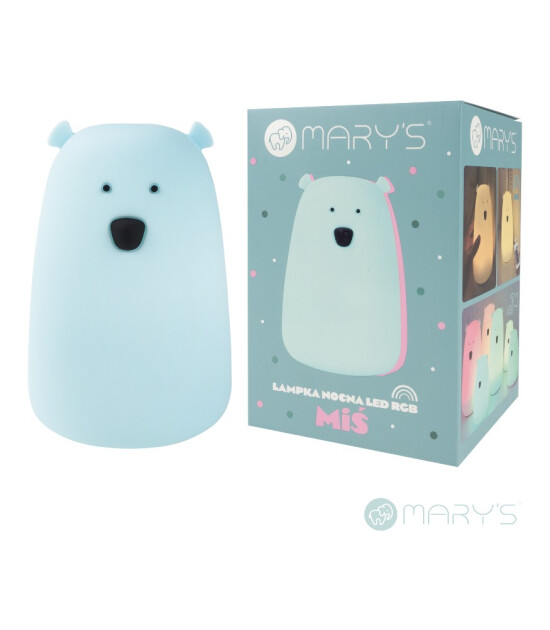 Mary's Led Gece Lambası // Teddy Bear (Mavi)