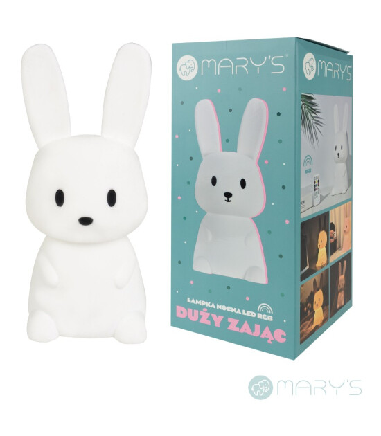 Mary's Led Gece Lambası // Big Bunny (Beyaz)
