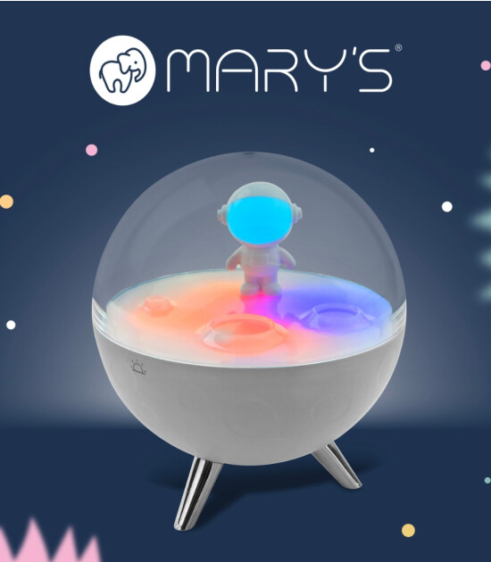 Mary's RGB Led Gece Lambası // Moon (Beyaz)