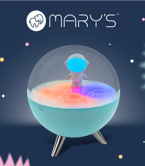 Mary's RGB Led Gece Lambası // Moon (Mavi)