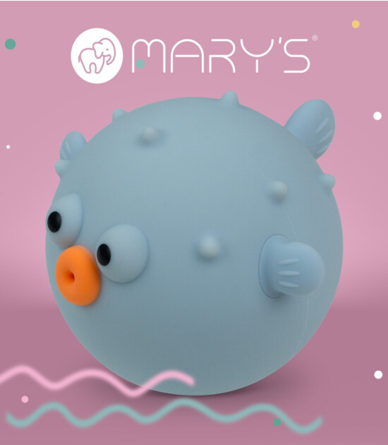 Mary's Led Gece Lambası // Puffer Fish (Mavi)