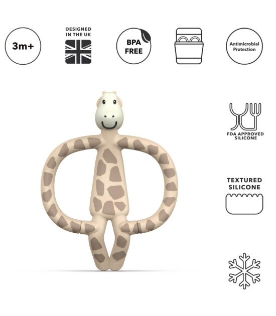 Matchstick Monkey Silikon Diş Kaşıyıcı // Giraffe Gigi