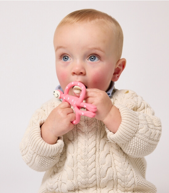 Matchstick Monkey Silikon Diş Kaşıyıcı // Heart