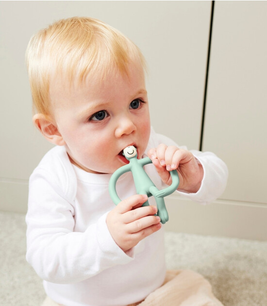 Matchstick Monkey Silikon Diş Kaşıyıcı // Sarı