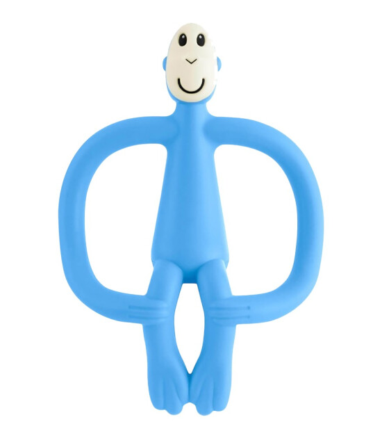 Matchstick Monkey Silikon Diş Kaşıyıcı // A&ccedil;ık Mavi