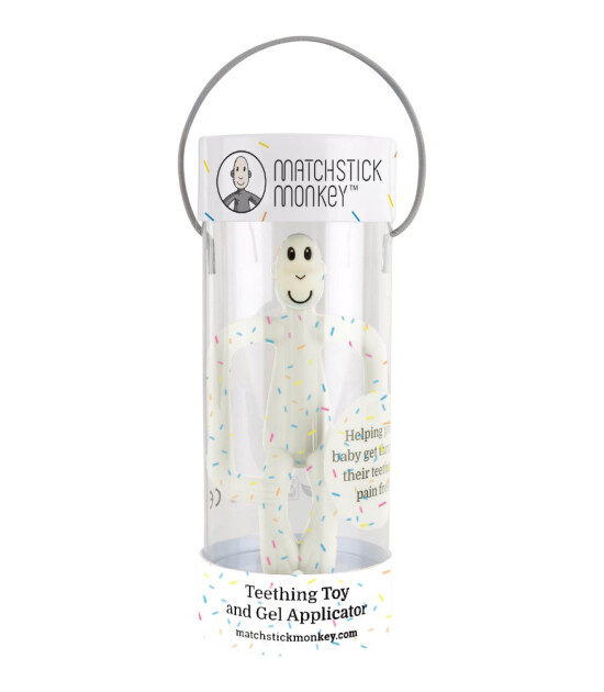 Matchstick Monkey Silikon Diş Kaşıyıcı // Konfeti
