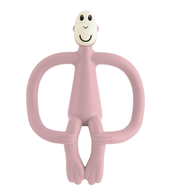 Matchstick Monkey Silikon Diş Kaşıyıcı // A&ccedil;ık Pembe