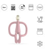 Matchstick Monkey Silikon Diş Kaşıyıcı // A&ccedil;ık Pembe