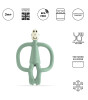 Matchstick Monkey Silikon Diş Kaşıyıcı // Mint Yeşil