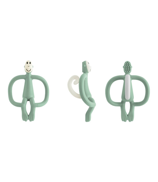 Matchstick Monkey Silikon Diş Kaşıyıcı // Mint Yeşil