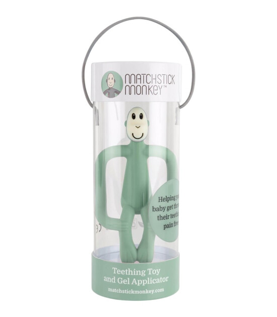 Matchstick Monkey Silikon Diş Kaşıyıcı // Mint Yeşil