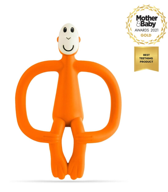 Matchstick Monkey Silikon Diş Kaşıyıcı // Turuncu