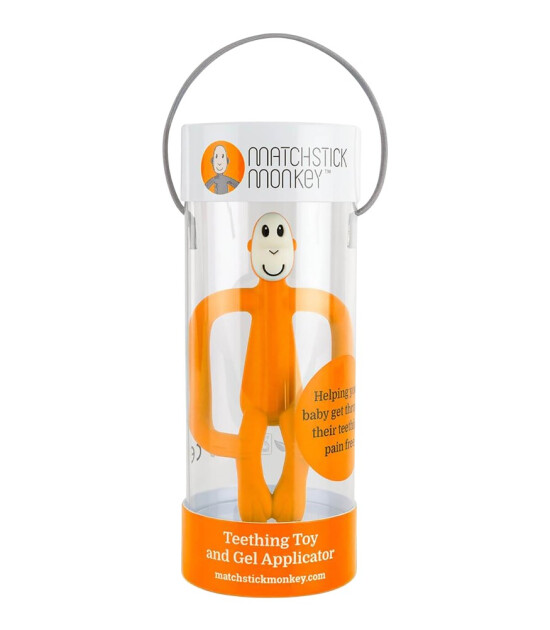 Matchstick Monkey Silikon Diş Kaşıyıcı // Turuncu