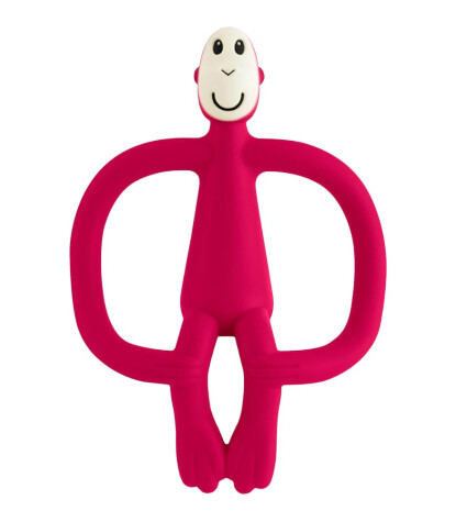 Matchstick Monkey Silikon Diş Kaşıyıcı // Kırmızı