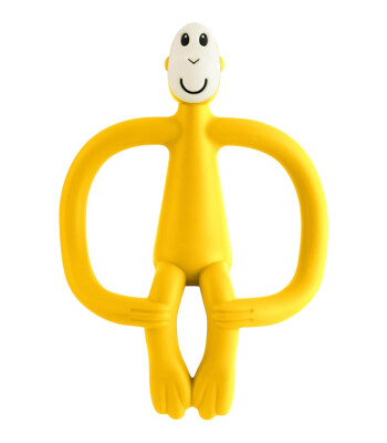 Matchstick Monkey Silikon Diş Kaşıyıcı // Sarı