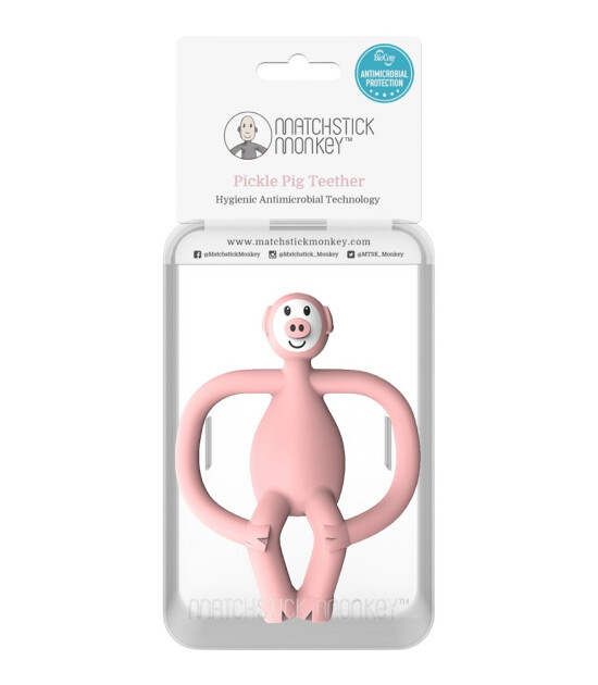 Matchstick Monkey Silikon Diş Kaşıyıcı // Pig Pickle