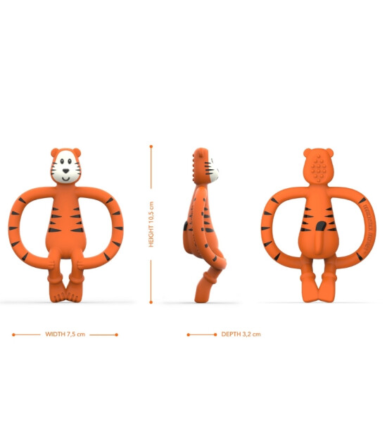 Matchstick Monkey Silikon Diş Kaşıyıcı // Teddy Tiger