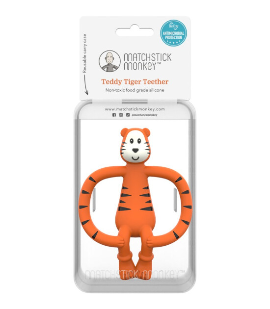 Matchstick Monkey Silikon Diş Kaşıyıcı // Teddy Tiger