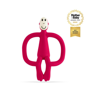 Matchstick Monkey Silikon Diş Kaşıyıcı // Kırmızı