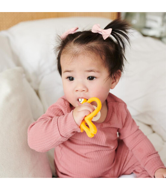 Matchstick Monkey Silikon Diş Kaşıyıcı // Sarı